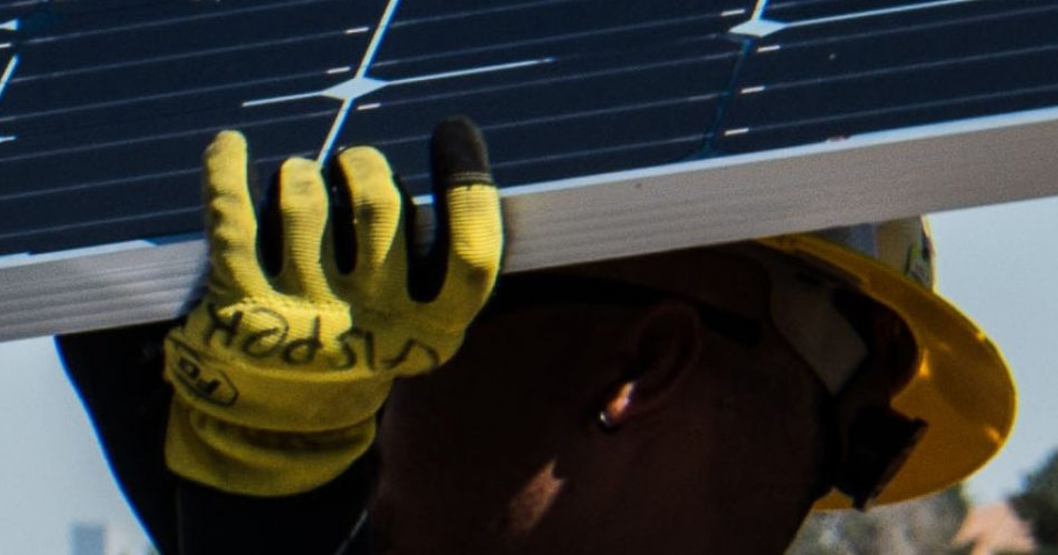 Solar installation team